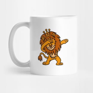 Dabbing Lion Crown Dutch dab King's day king Mug